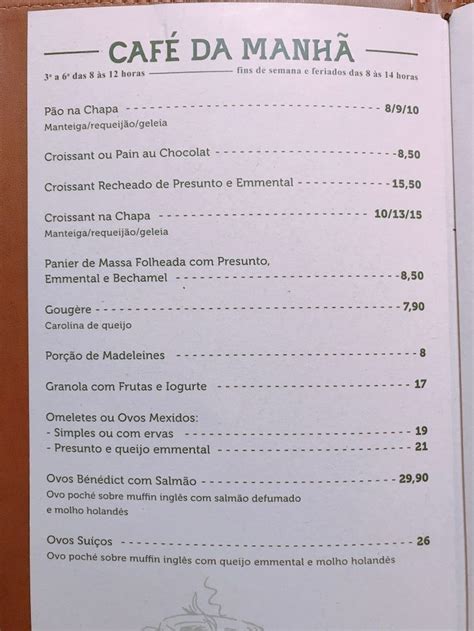 restaurante rendez vous|Menu